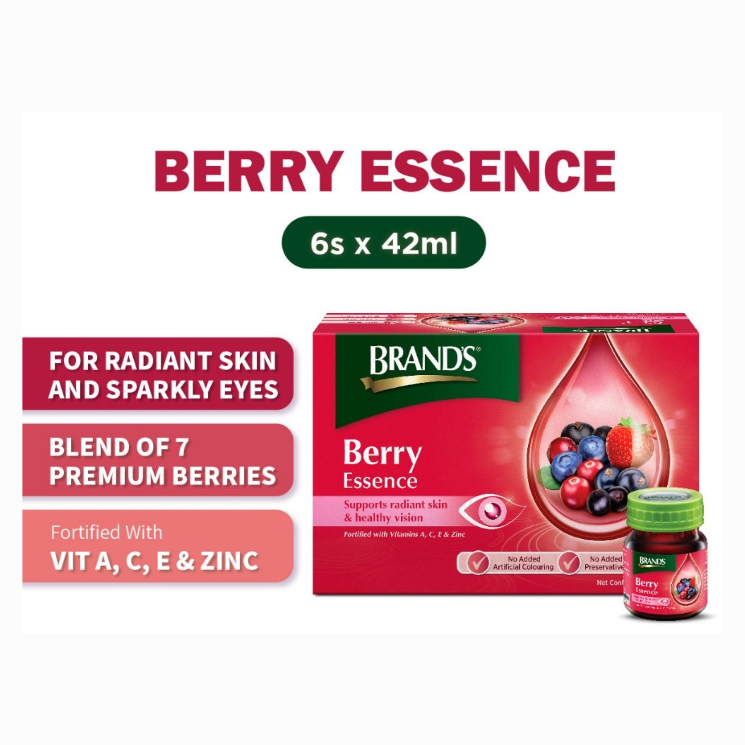 Add-Ons: 6 x 41ml BRAND&#39;S Berry Essence