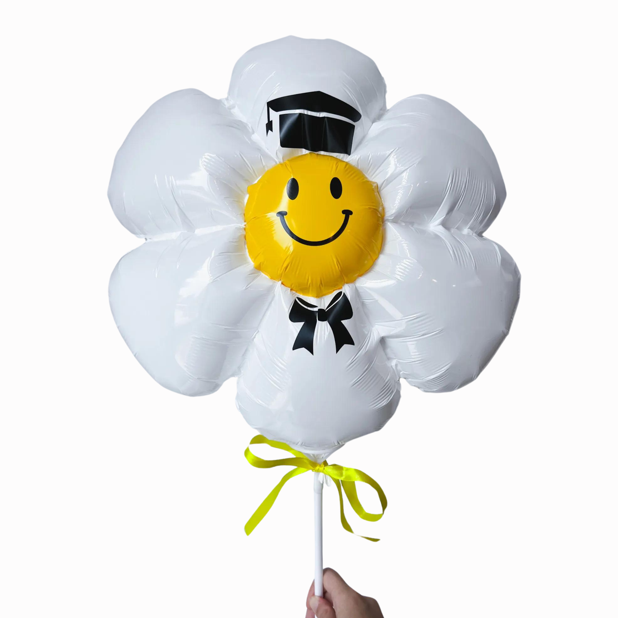 Add-Ons: Graduation Smiley Face Daisy Balloon