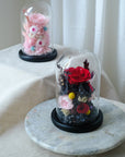 Preserved Flower Dome (Pink & Red)