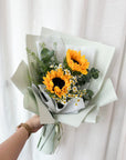 Sol Mini Bouquet - Sunflower & Tanacetum Bouquet