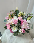 Bigger Daily Flowers in a Mason Jar shown from a side angle