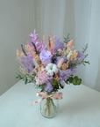 Poppy Jar - Purple Dried & Preserved Flower