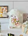Add Ons: Cute Sheep holding Rose Plushie (~25cm)