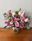 Bigger Daily Flowers in a Mason Jar styled in soft daylight