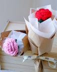 crochet rose bouquet