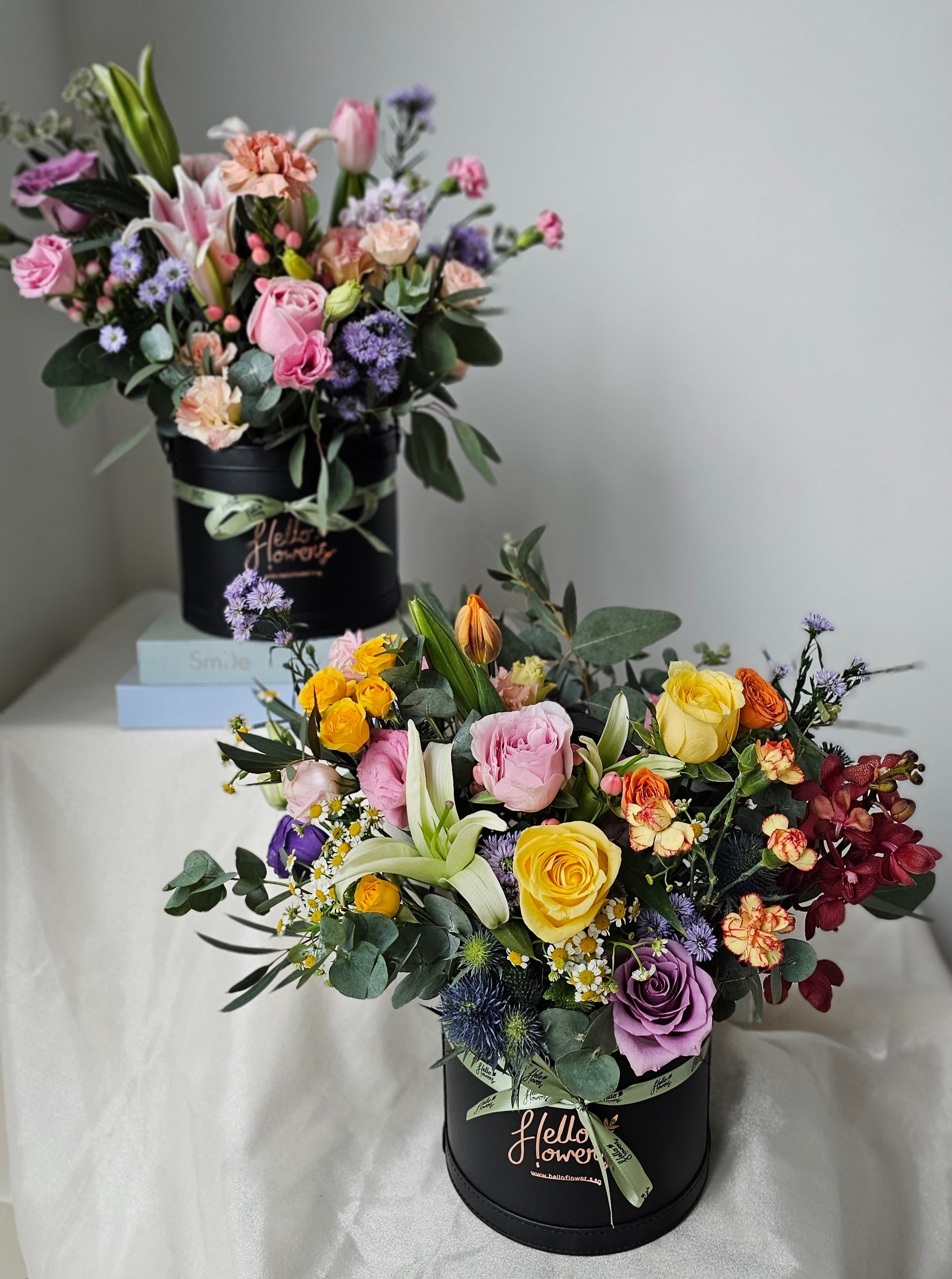 Wonderland Flower Box | Hello Flowers! Singapore Crafted Bouquets ...