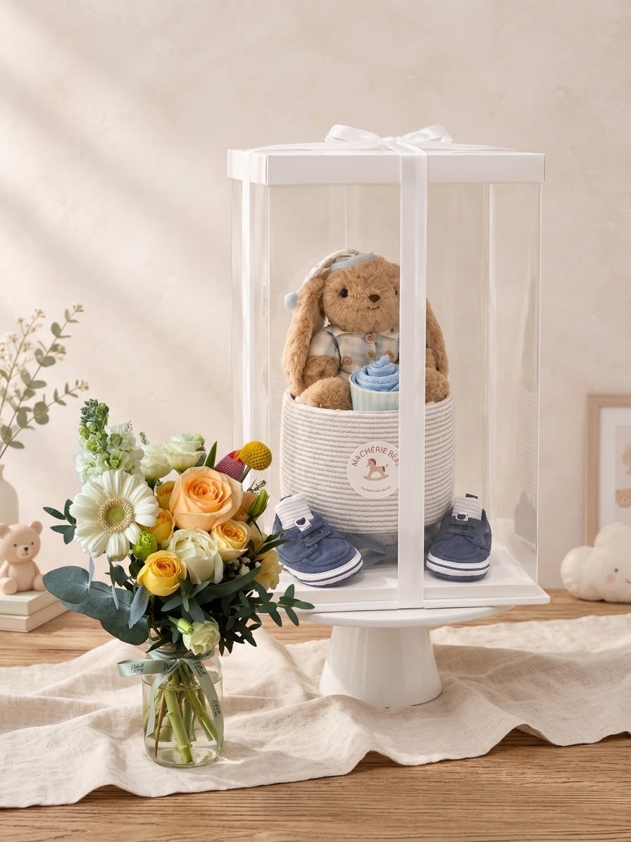 Little Love — Fresh Flowers &amp; Ma Chérie Bébé Diaper Cake