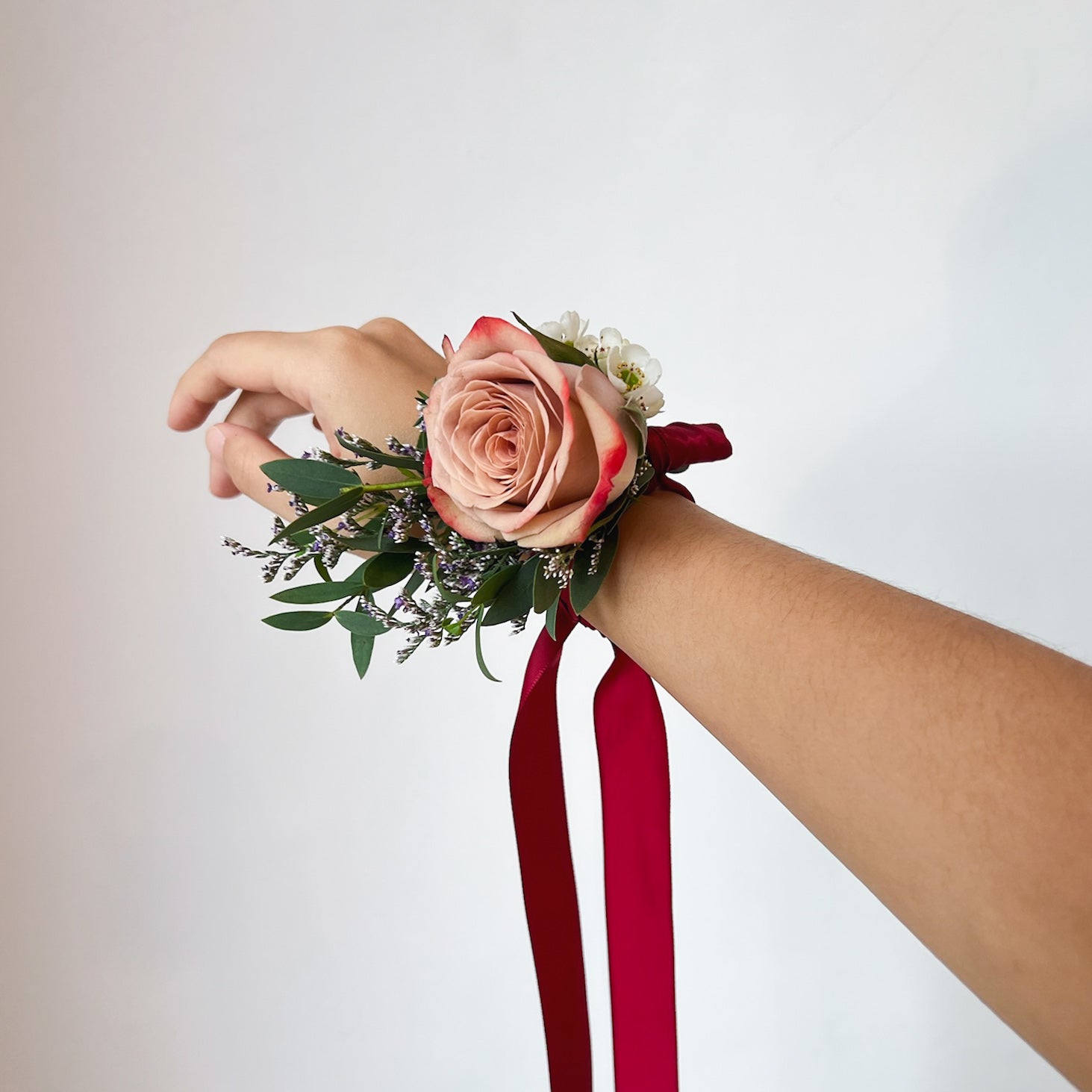rose wrist corsage
