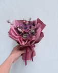 (2 days in advance) Lila – Mauve Petite Preserved Flower Bouquet