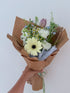 Morning Light petite kraft bouquet capturing the calm of early light