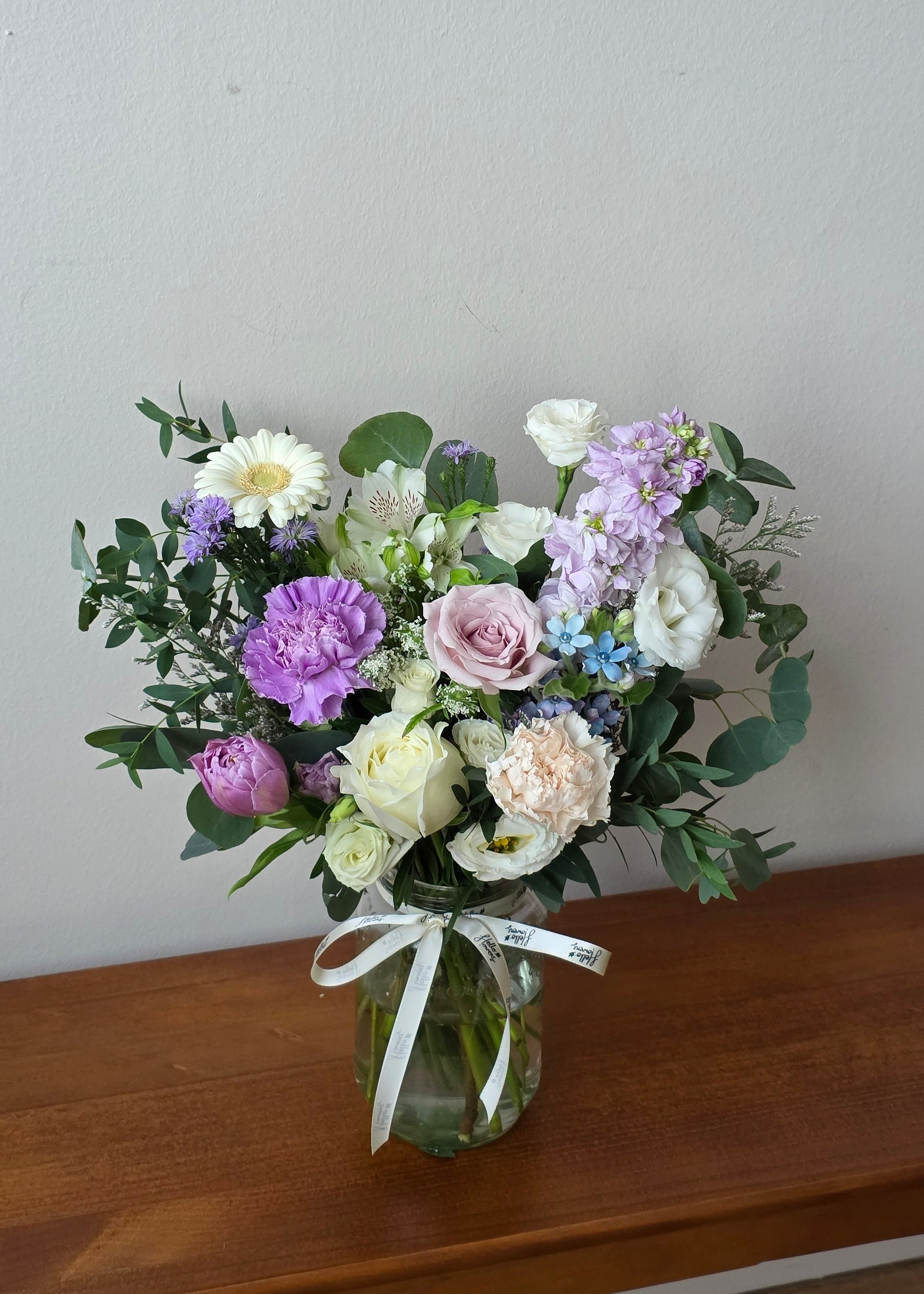 [Bigger Version] Daily Flowers in a Mason Jar!