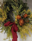 (3 days in advance) Christmas 25 // Golden Hearth Wreath