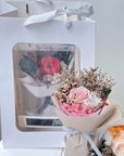 A Little Gesture of Love - Mini Preserved Bouquet with Carrier Box and Bag