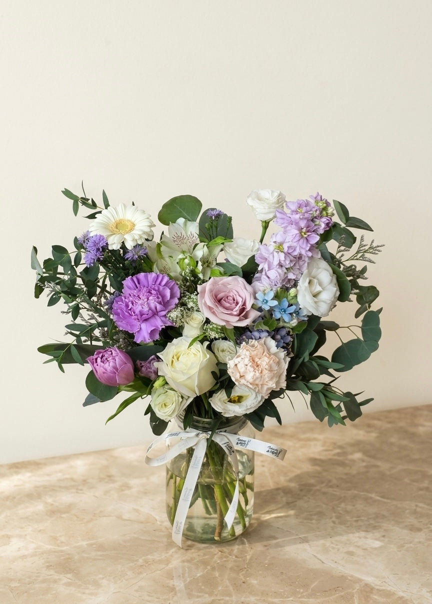 [Bigger Version] Daily Flowers in a Mason Jar!