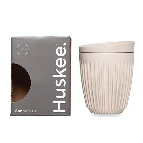 Add-Ons: 8oz Huskee Cup with Lid - Natural