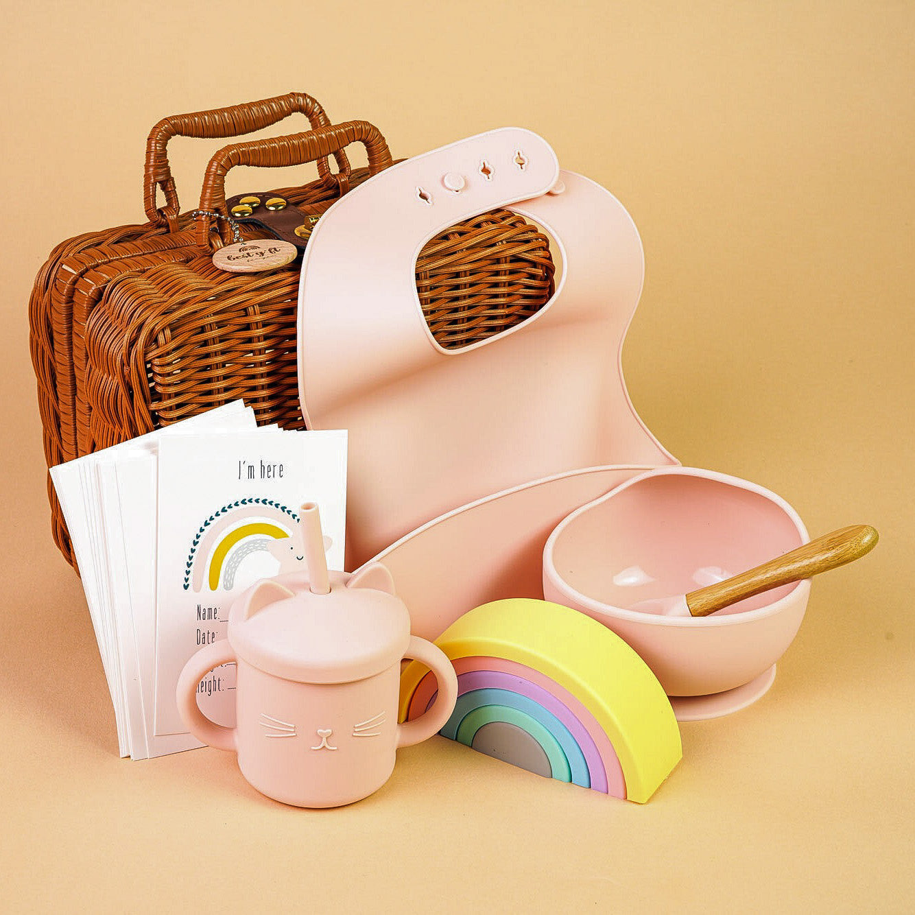 Little Pink Bud Baby Gift Basket