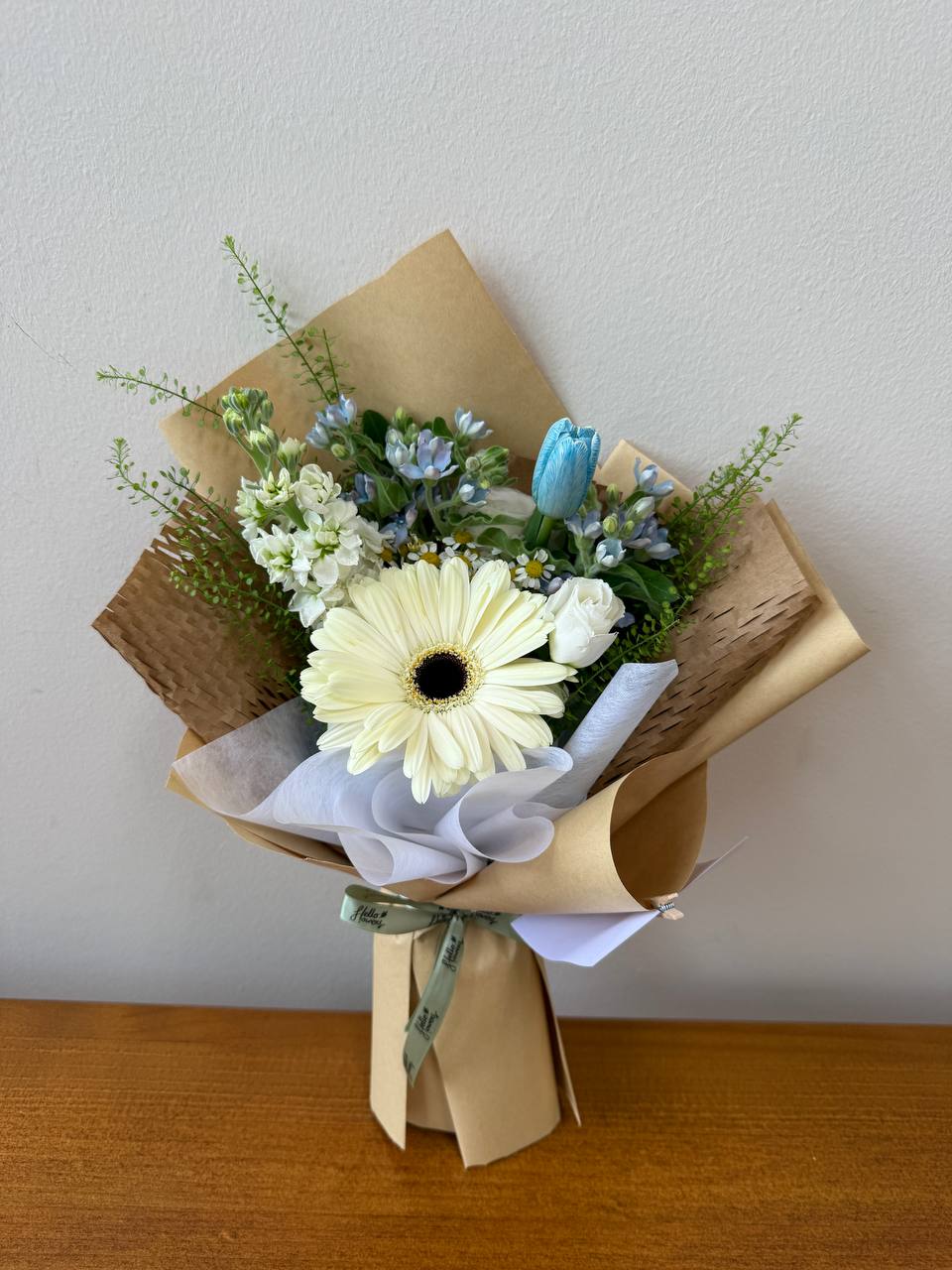 Blue Skies- Petite Kraft Bouquet