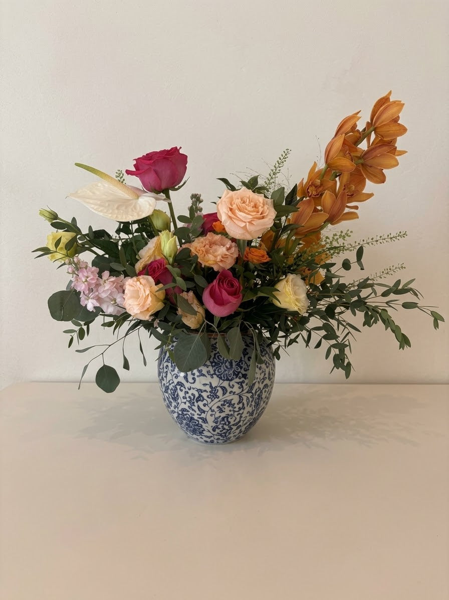 Oriental Bloom | Fresh Flower Vase Arrangement