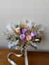 Ethereal Bloom preserved and dried bridal bouquet in soft lilac and pink tones