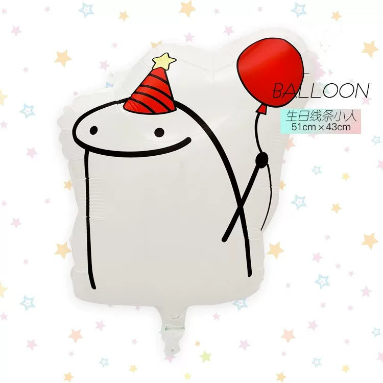 Add-Ons: Happy Birthday Line Man Balloon (51 x 43cm)