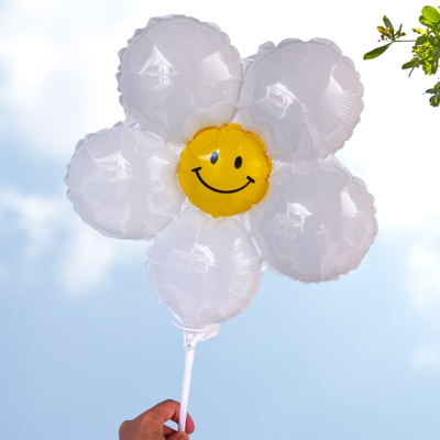 Add-Ons: Smiley Face Daisy Balloon