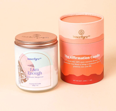 Add Ons: I AM ENOUGH Candle: Lavender, Bergamot (200g)