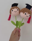 Add-Ons: Crochet Graduation Girl Bouquet Topper