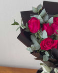 Valentine's 26 | Red Hearts - Fresh 9/12 Stalks Red Rose Bouquet