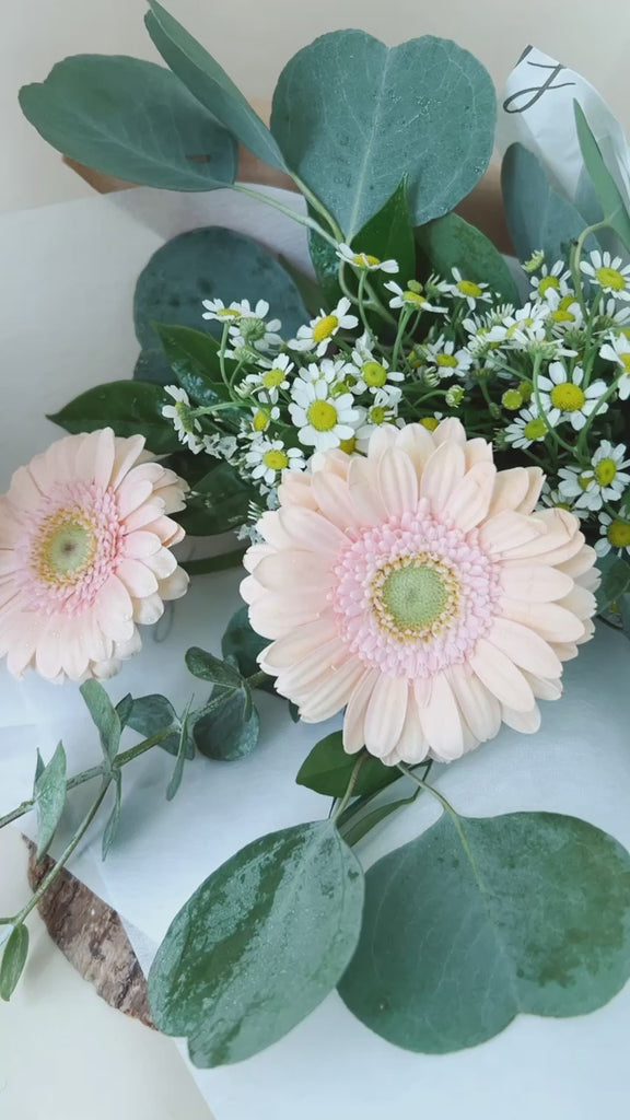 Mini Bouquet - Germini, Tanacetum & Eucalyptus