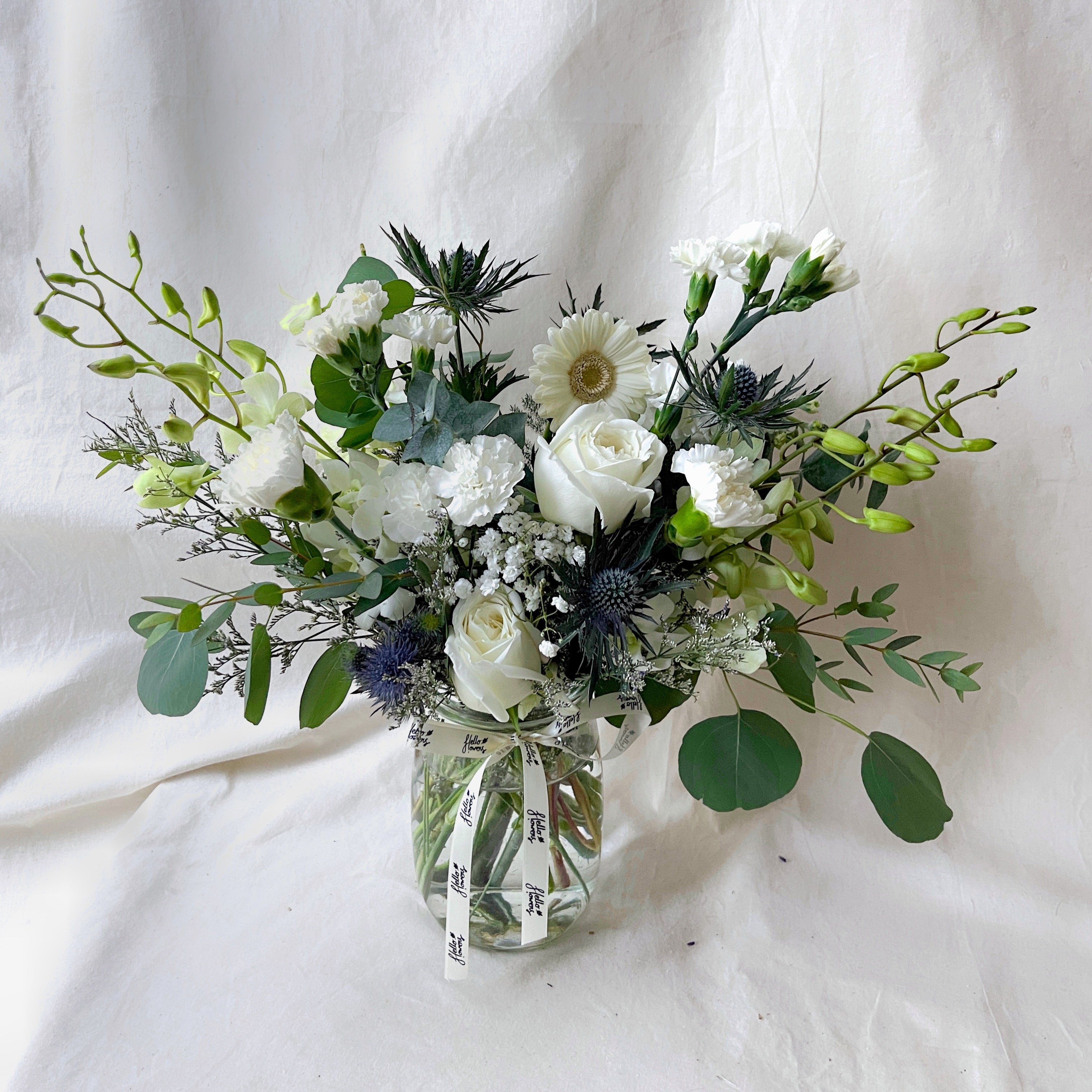 Flowers in a Mason Jar