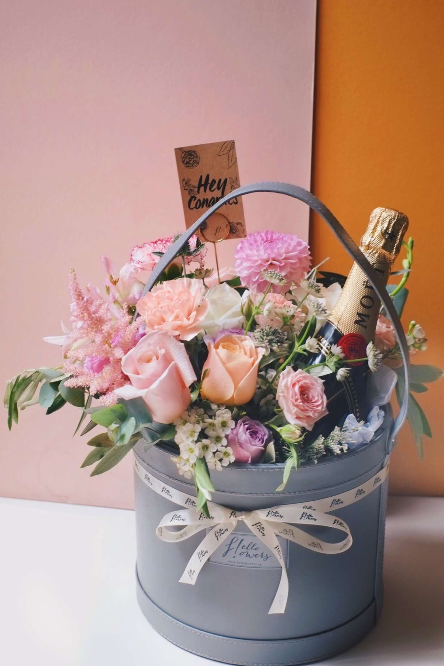 Bubbling!!! Flowers + Alcohol Delight Hello Flowers! Singapore